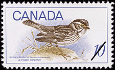 Ipswich Sparrow, Passerculus princeps 1969 - Canadian stamp